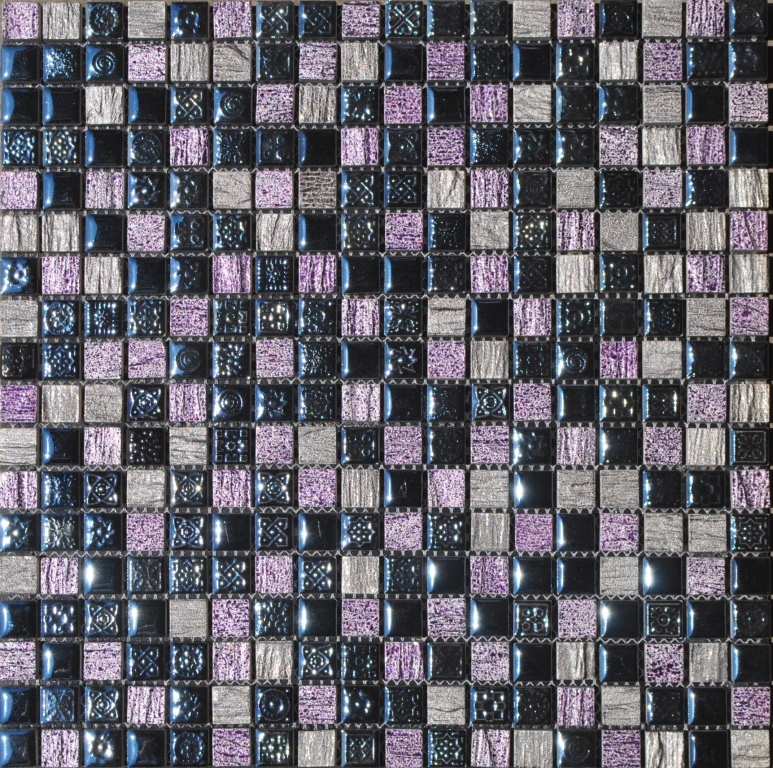 Stakleni Mozaik Lila/Siva 305 30x30cm