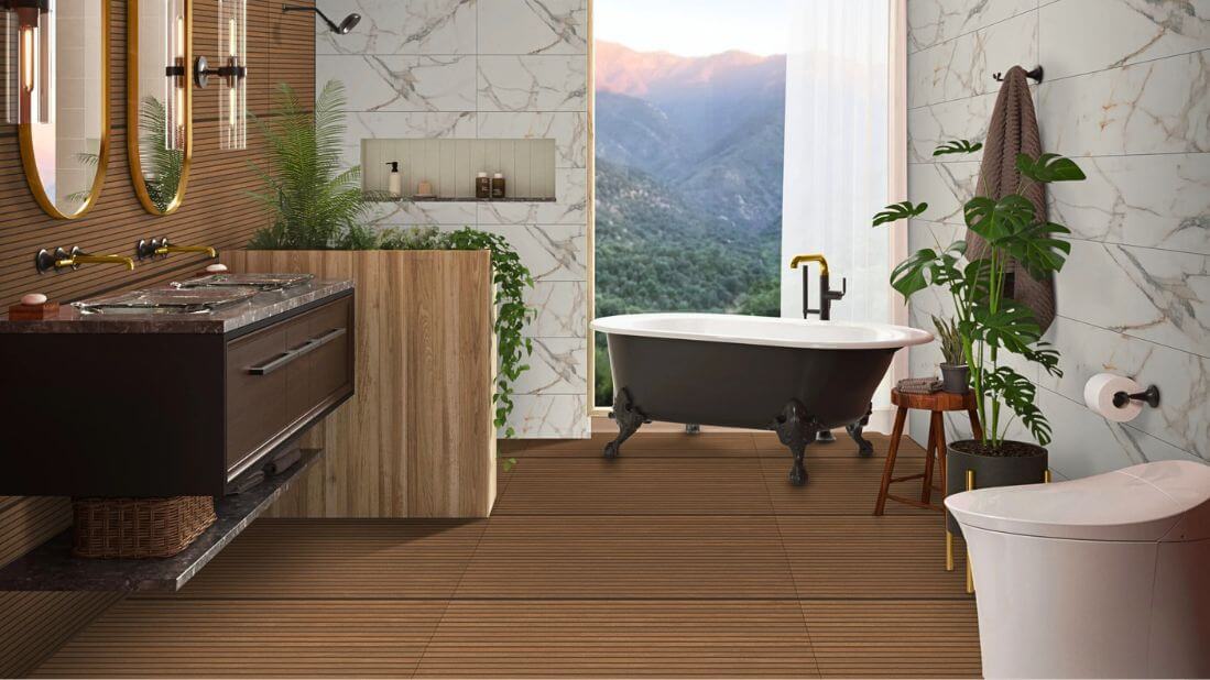 Panwall Dark Beige Mat 60x120cm 2