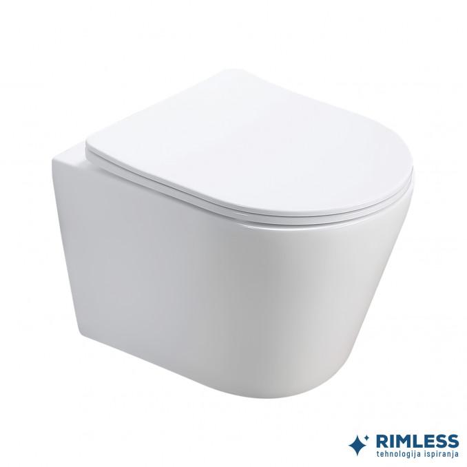 Konzolna šolja PURE compact rimless sa duroplast soft close wc daskom