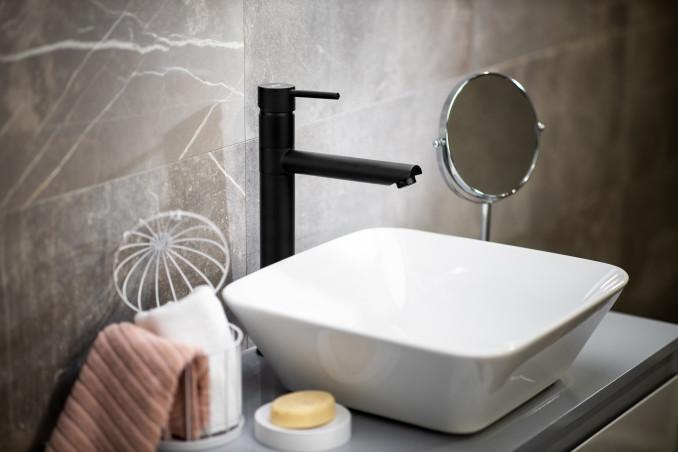 Baterija za lavabo MINOTTI TUBO DARK ELEGANCE visoka 2