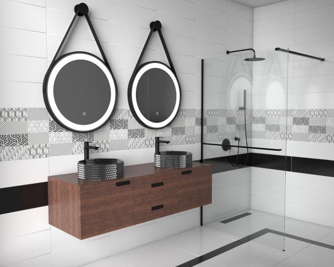 Baterija za lavabo MINOTTI STELA visoka mat crna 5