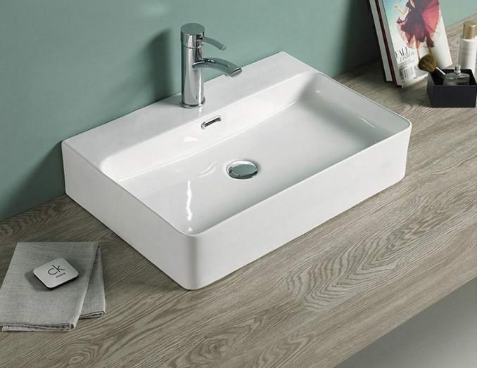 Lavabo nadgradni MINOTTI 600x425x135 sa otvorom za slavinu 2