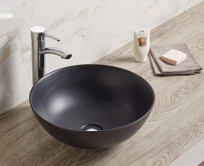 Lavabo nadgradni MINOTTI fi415x155 mat crni 4