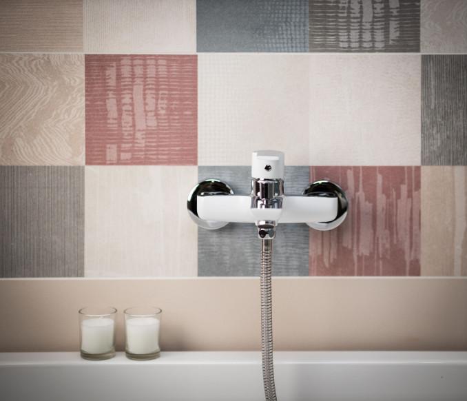 Baterija za kadu MINOTTI STELA bela / hrom 4
