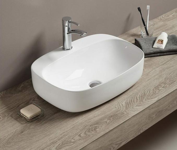 Lavabo nadgradni MINOTTI 585x420x150 sa otvorom za slavinu 2