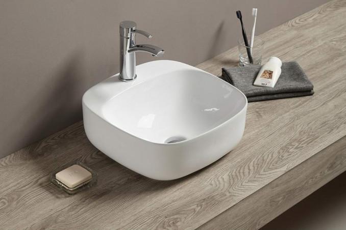 Lavabo nadgradni MINOTTI 410x420x150 sa otvorom za slavinu 4