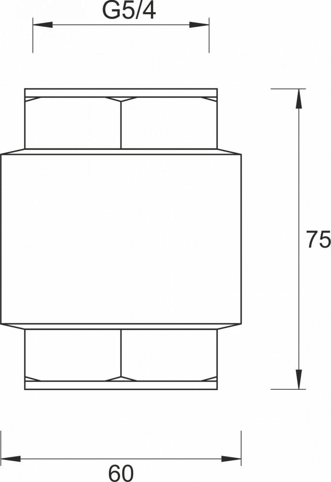Nepovratni ventil MINOTTI  5/4 metalna klapna 2
