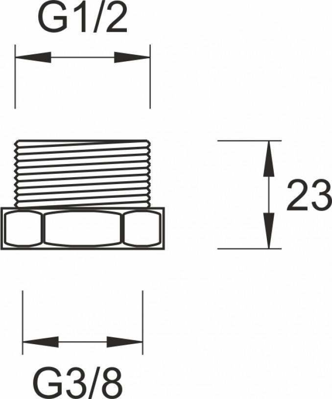 Redukcija MINOTTI 3/8Fx1/2M 2