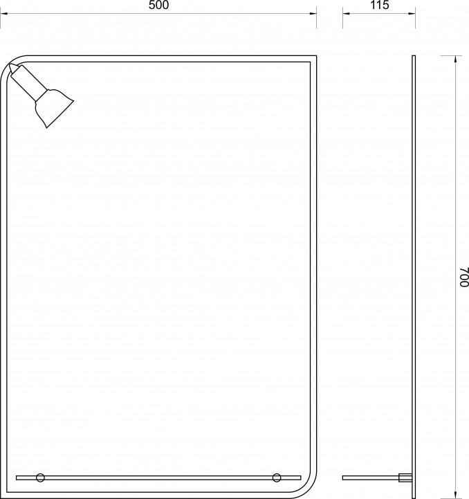 Ogledalo FH307 (50x70) 2
