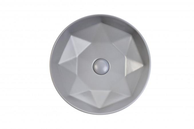 Lavabo nadgradni MINOTTI fi410x145 mat sivi 2