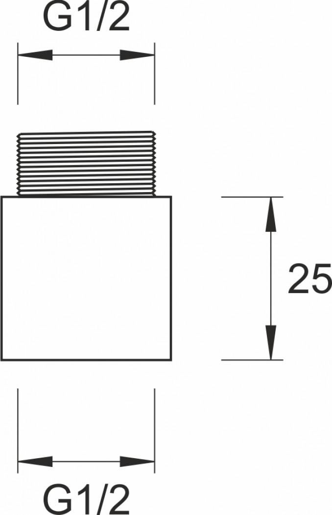 Nastavak MINOTTI 1/2x25 2