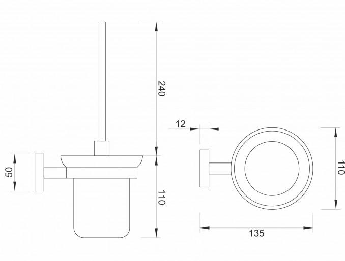 WC četka MINOTTI 50700 2