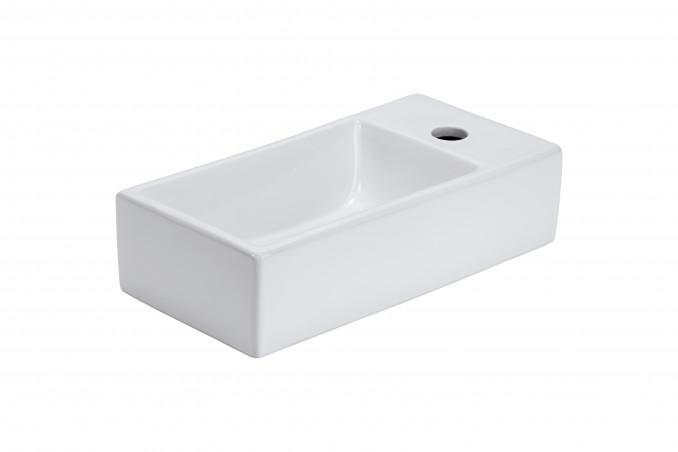 Lavabo nadgradni MINOTTI 405x205x105 sa otvorom za slavinu levi