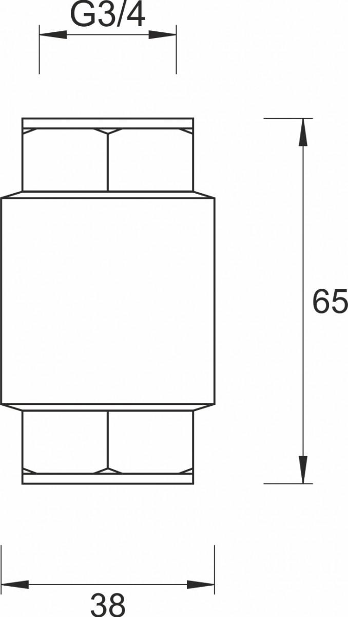 Nepovratni ventil MINOTTI 3/4 metalna klapna 2