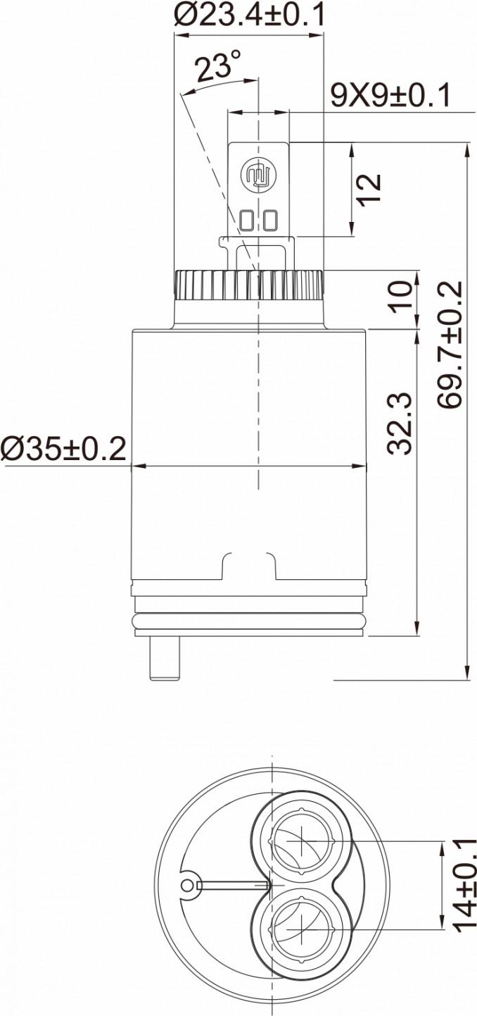 Mešač MINOTTI fi35mm sa priključkom M10 2