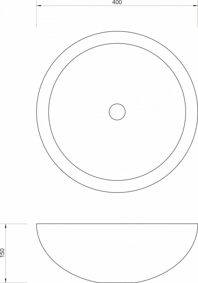 Mermerni lavabo SUNSIME fi40x15 3
