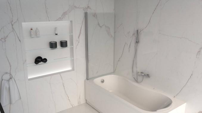Paravan za kadu MINOTTI 800x1400, 6mm staklo 3