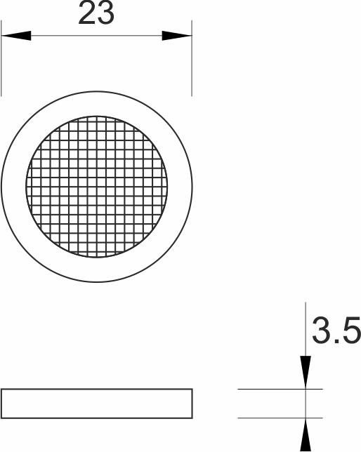 Gumica sa mrežicom MINOTTI za ekscentar 3/4 2