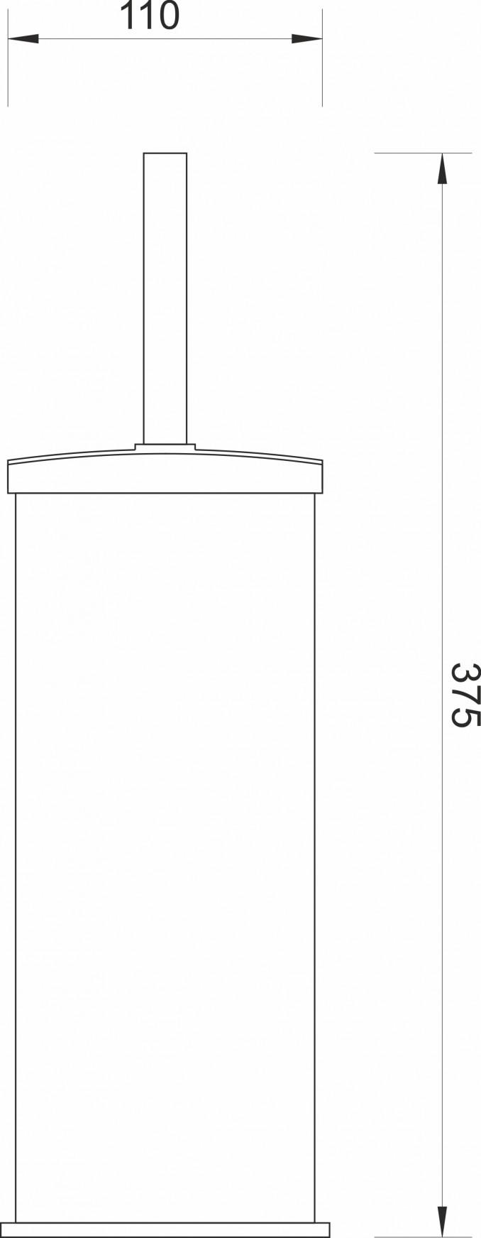 WC četka MINOTTI okrugla - SATEN 2