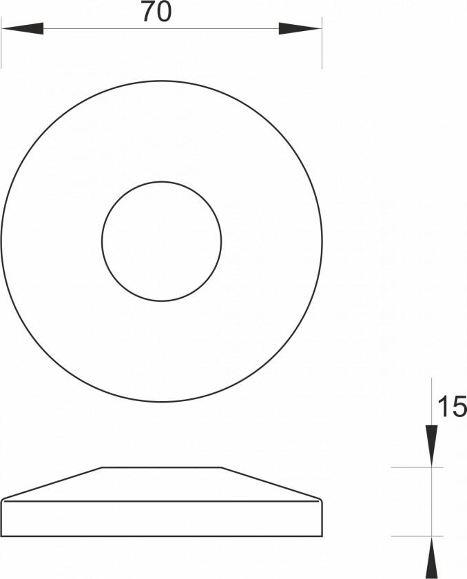 Rozetna MINOTTI 3/4" 2