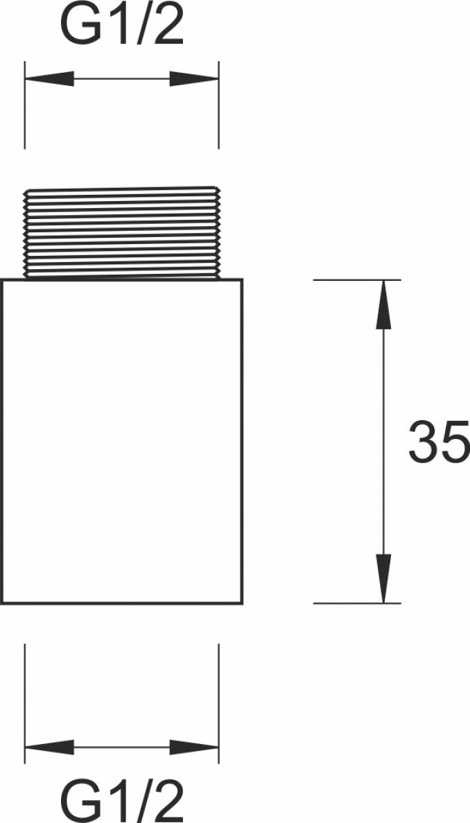 Nastavak MINOTTI 1/2x35 2