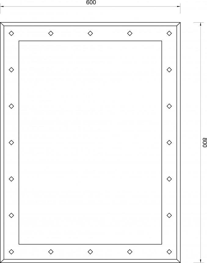 Ogledalo T-117 (60x80) 2