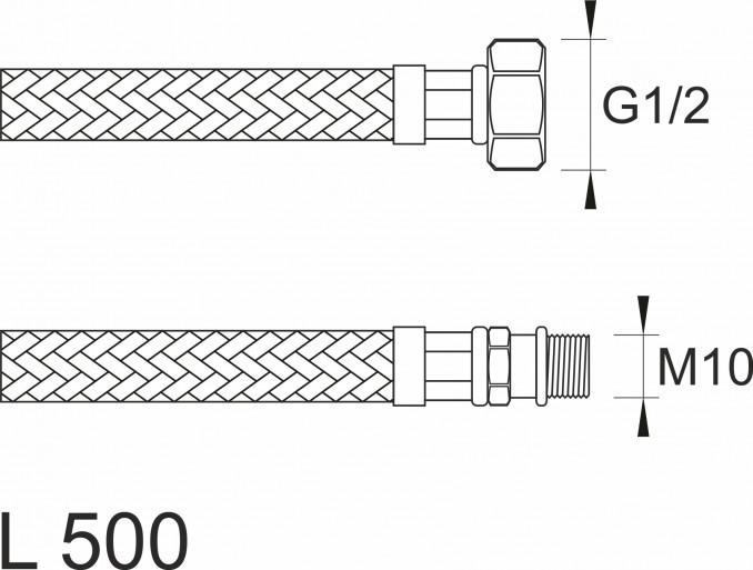 Brinoks crevo SBA baterijsko F1/2xM10 500 2