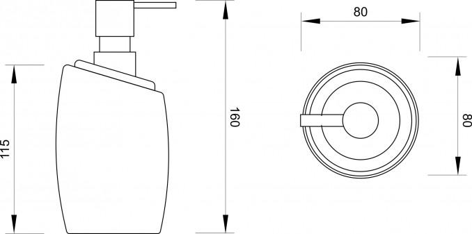 Dozer sapuna MINOTTI S stojeći 2