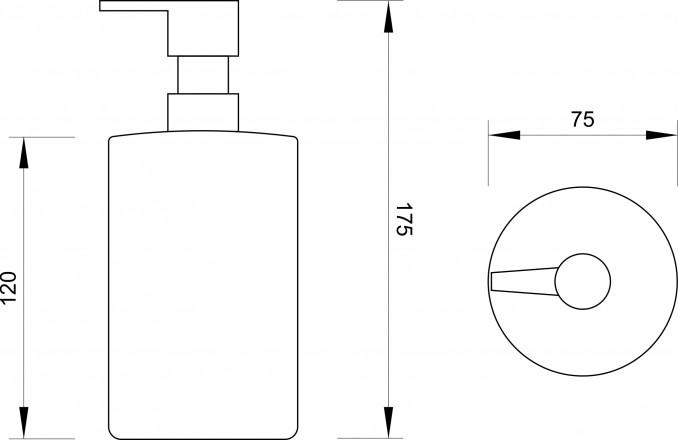 Dozer sapuna MINOTTI W stojeći 2