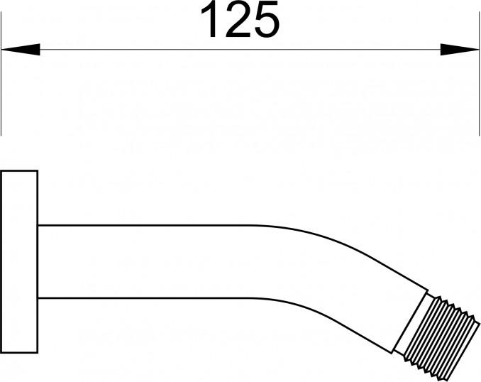 Izliv ruže tuša MINOTTI 125mm 2