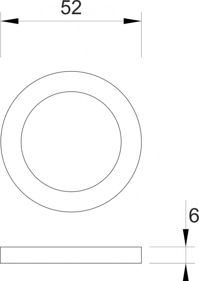 Prsten MINOTTI fi40 za bateriju metalni 2