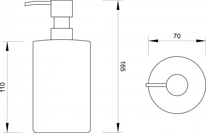 Dozer sapuna MINOTTI G stojeći zeleni 2