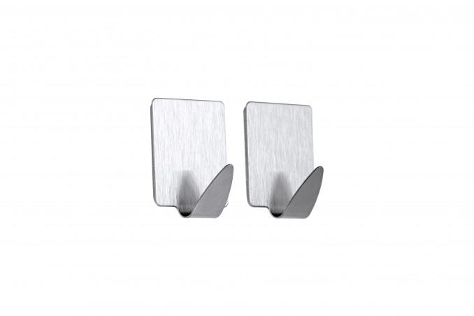 Kukica MINOTTI samolepiva kvadratna hrom metalna