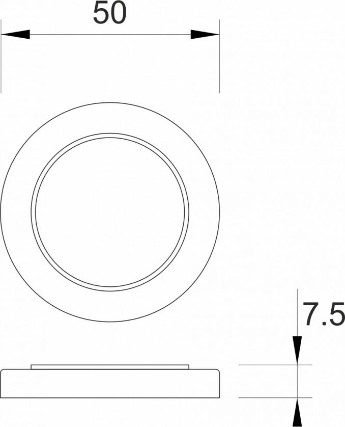 Prsten MINOTTI fi35 za bateriju plastični 2