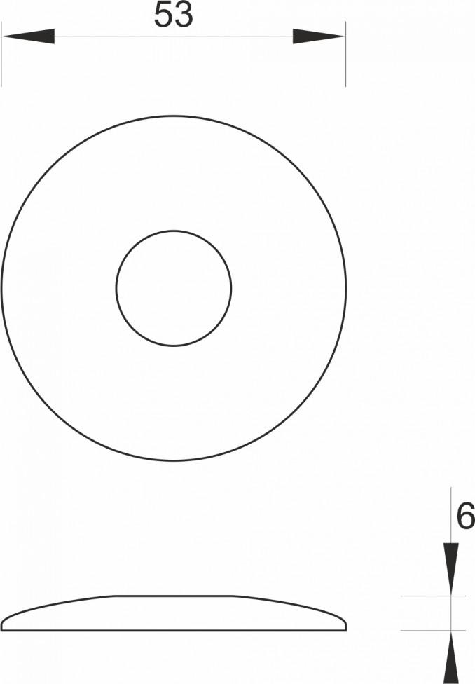 Rozetna MINOTTI 1/2" 2