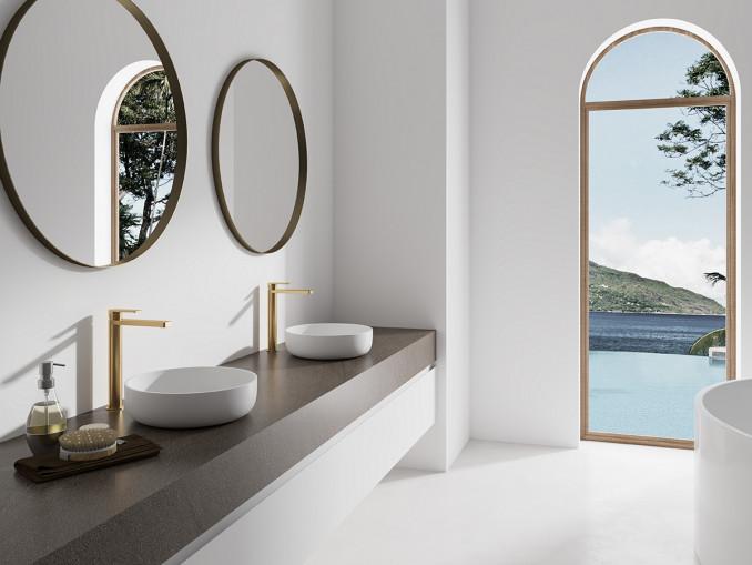 Baterija za lavabo visoka COPEN NOOK brušeno zlato 3