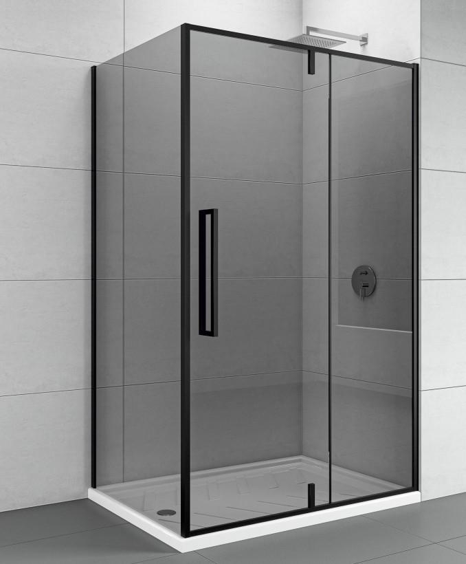 Stakleni paravan COPEN ABSOLUT BLACK 800x2000 dark staklo 6mm pivot i fiksno 3
