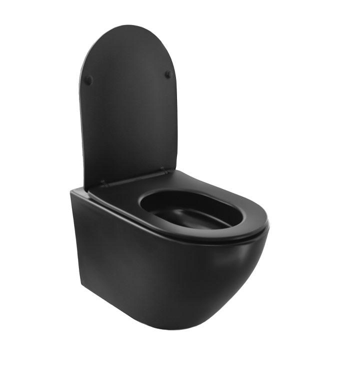 Konzolna šolja COPEN TORNADO sa duroplast soft close wc daskom mat crna 2