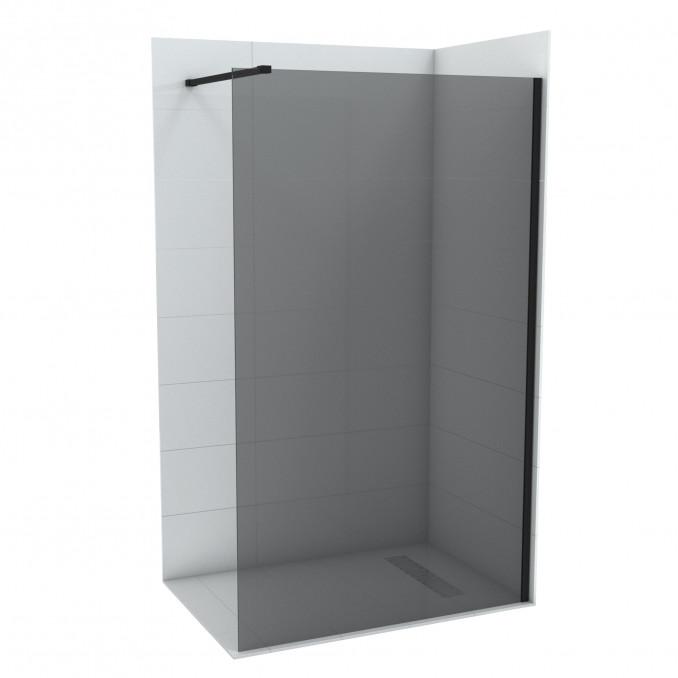 Walk-in COPEN MONTE DARK 900x2000 crni mat ram 8mm grey staklo