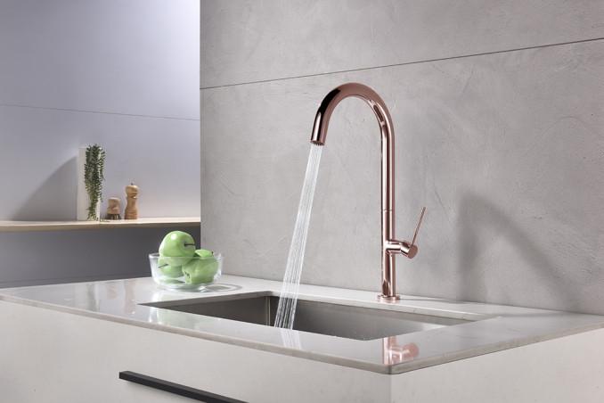 Jednoručna baterija za sudoperu COPEN SALT rose gold 3