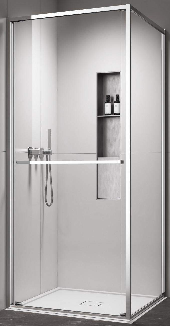 Tuš kabina COPEN ATLAS PRO 1V 800x800x2000 hrom, staklo 6mm providno