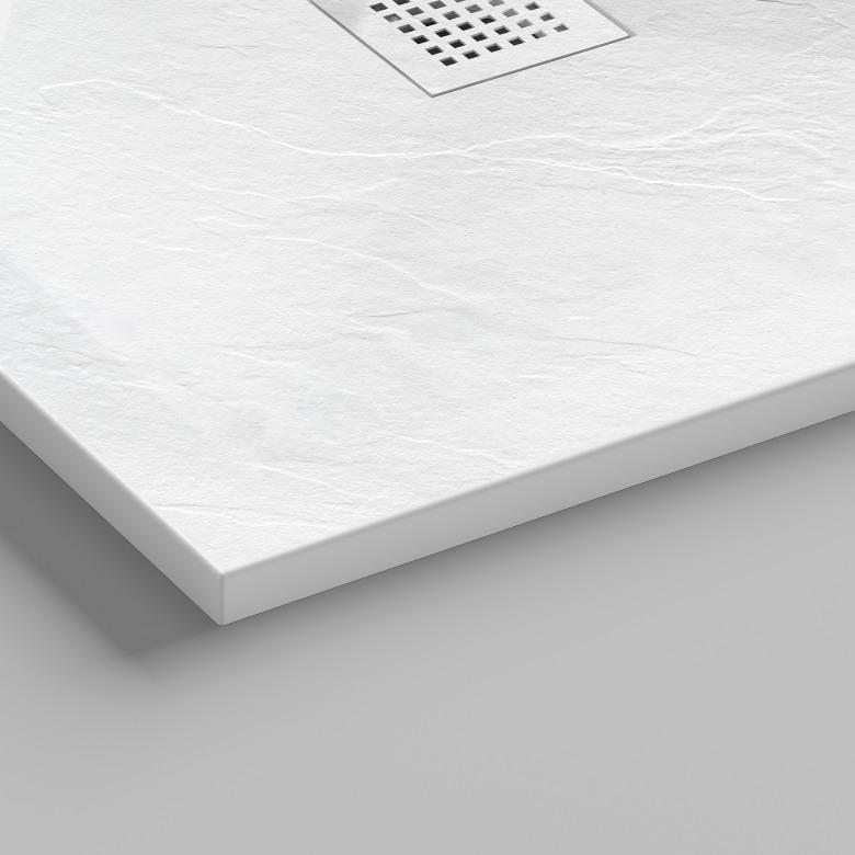 Tuš kadica COPEN SLATE WHITE 1200x800x25 sa S/S white rešetkom 4