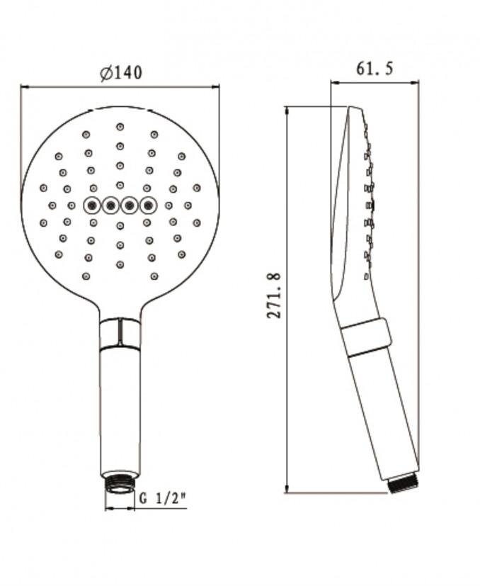 Tuš ručica COPEN 3F 140mm 2