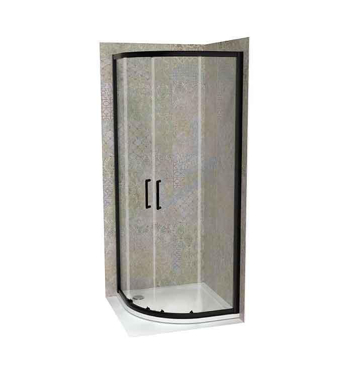 Tuš kabina COPEN ATLAS PRO R800x1950 mat crna, staklo 6mm providno