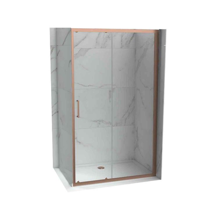 Stakleni paravan COPEN ATLAS PRO 1000x1950 rose gold, staklo 6mm providno