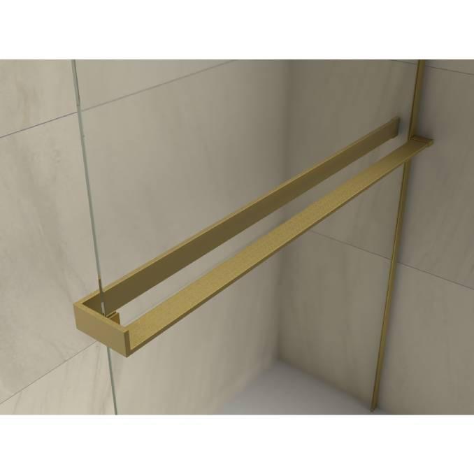 Walk-in COPEN MONTE SUPERIORE 1000x2000, 8mm staklo, polica i držač brušeno zlat 4