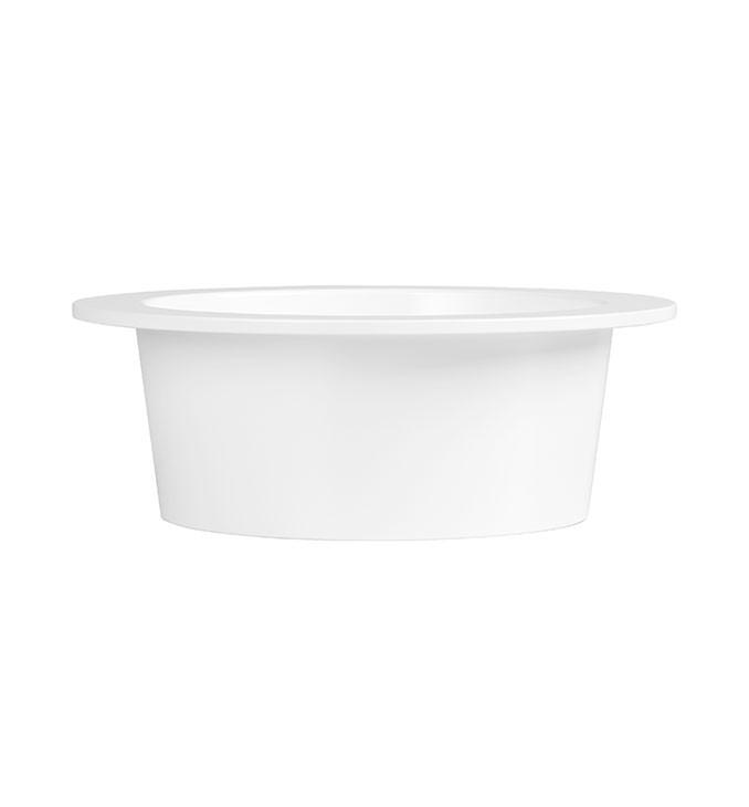 Lavabo COPEN sa postoljem i policom 500x500x825 matt white 3