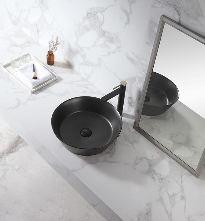 Lavabo COPEN nadgradni 430x430x130 matt black 2