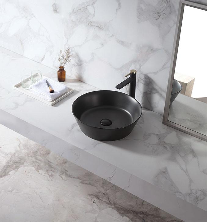 Lavabo COPEN nadgradni 430x430x130 matt black 3
