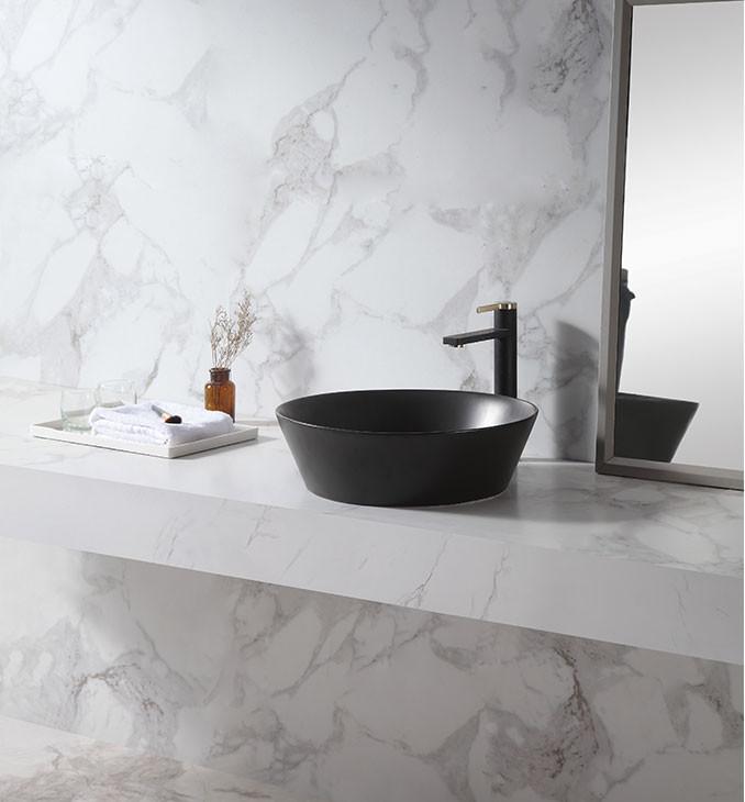 Lavabo COPEN nadgradni 430x430x130 matt black 4